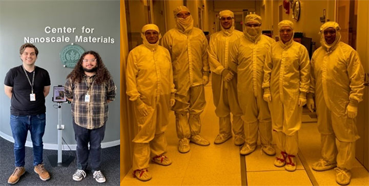 UNT students pose at CNM